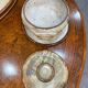 Glazed stoneware soup tureen with lid and plate – French workshop – 20th century