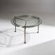 Bronze and glass coffee table, Lothar Klute, 1980s