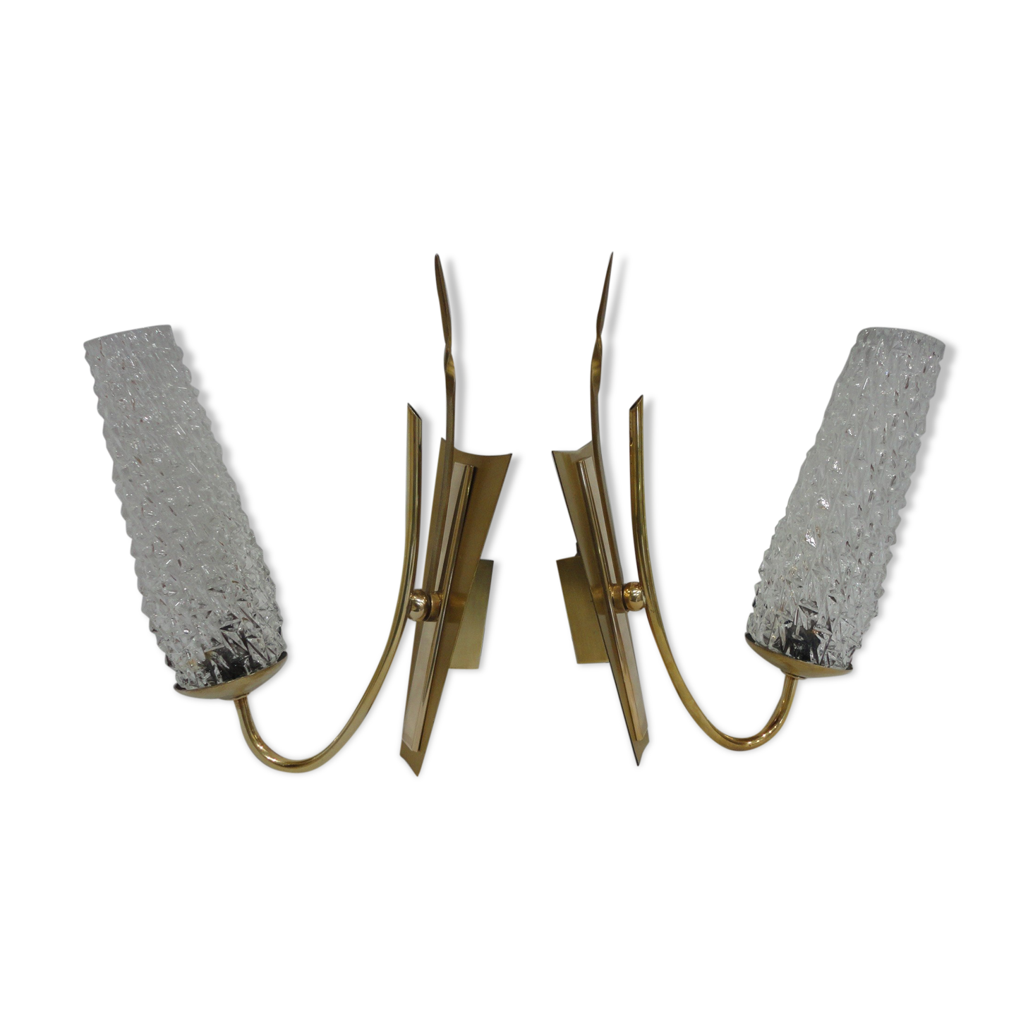 Vintage brass wall lights