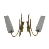 Vintage brass wall lights