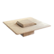 Vintage 1980s Italian travertine coffee table from Florence.