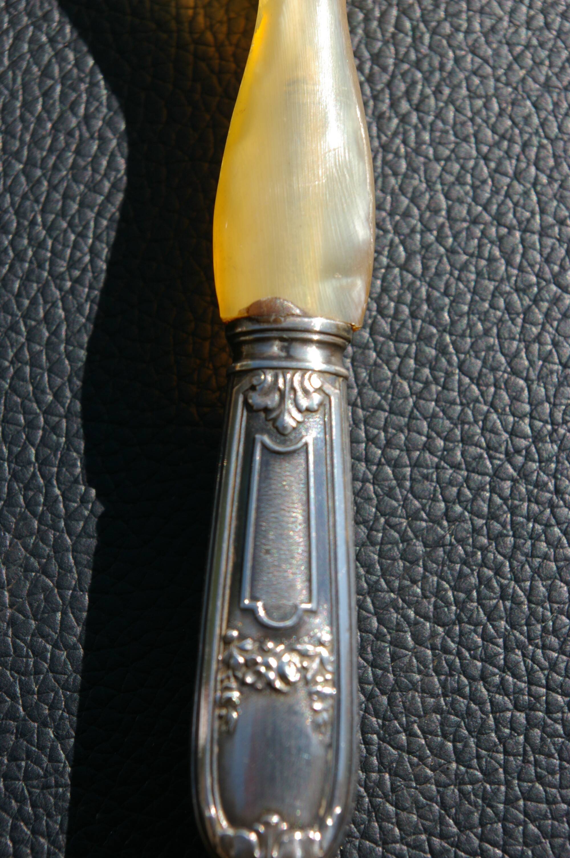 Carving Set + Salad Server Horn and Stainless Steel