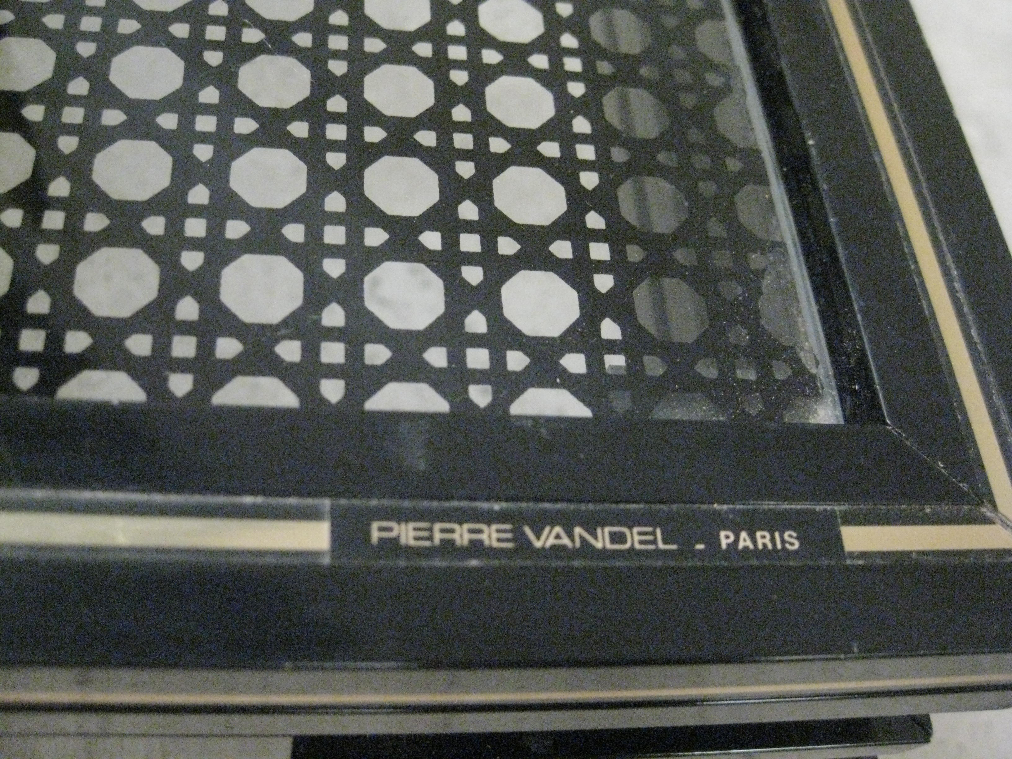 Black coffee table Pierre Vandel Paris
