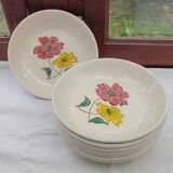 8 assiettes creuses calottes anciennes
