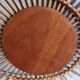 Asymmetrical sun mirror in rattan - vintage 1960s