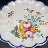 Round dish shape daisy Pattern Floral pattern in Italian ceramic – MMF17