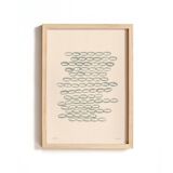 Reserved for Bérangère - 4 framed paintings on paper signed Eawy