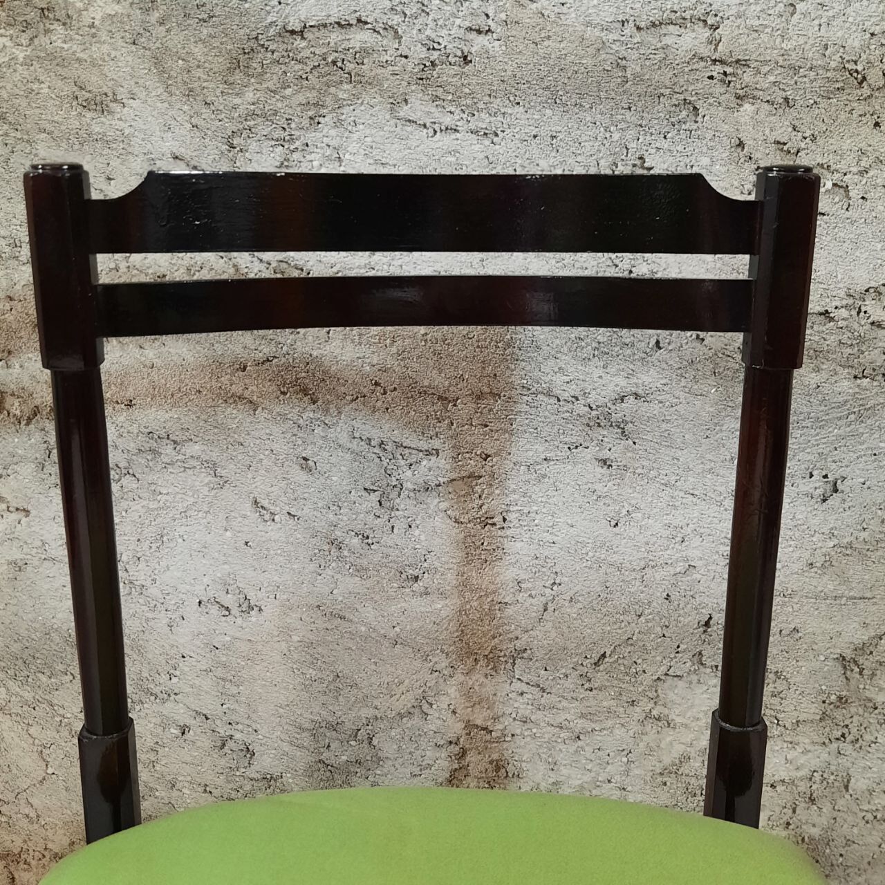Six 50's chairs - varnished wood