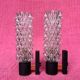 PAIR OF ARLUS WALL LIGHTS 1960-70 BLACK AND GOLD METAL SUPPORTS WITH DIFFUSERS