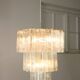 Large Mid-century Italian Glass Cascade Chandelier