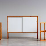 Swedish Mid-Century bar set made from solid pine 1970s