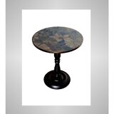 Vintage pedestal table restyled