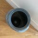 Vase  art déco en verre gris Anchor Hocking