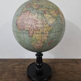 Old terrestrial globe Girard Barrère & Thomas