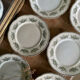 Set of 7 flat plates old iron earth Richelieu de Badonviller