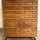 Vintage printer or schoolmaster workshop furniture from the 50s