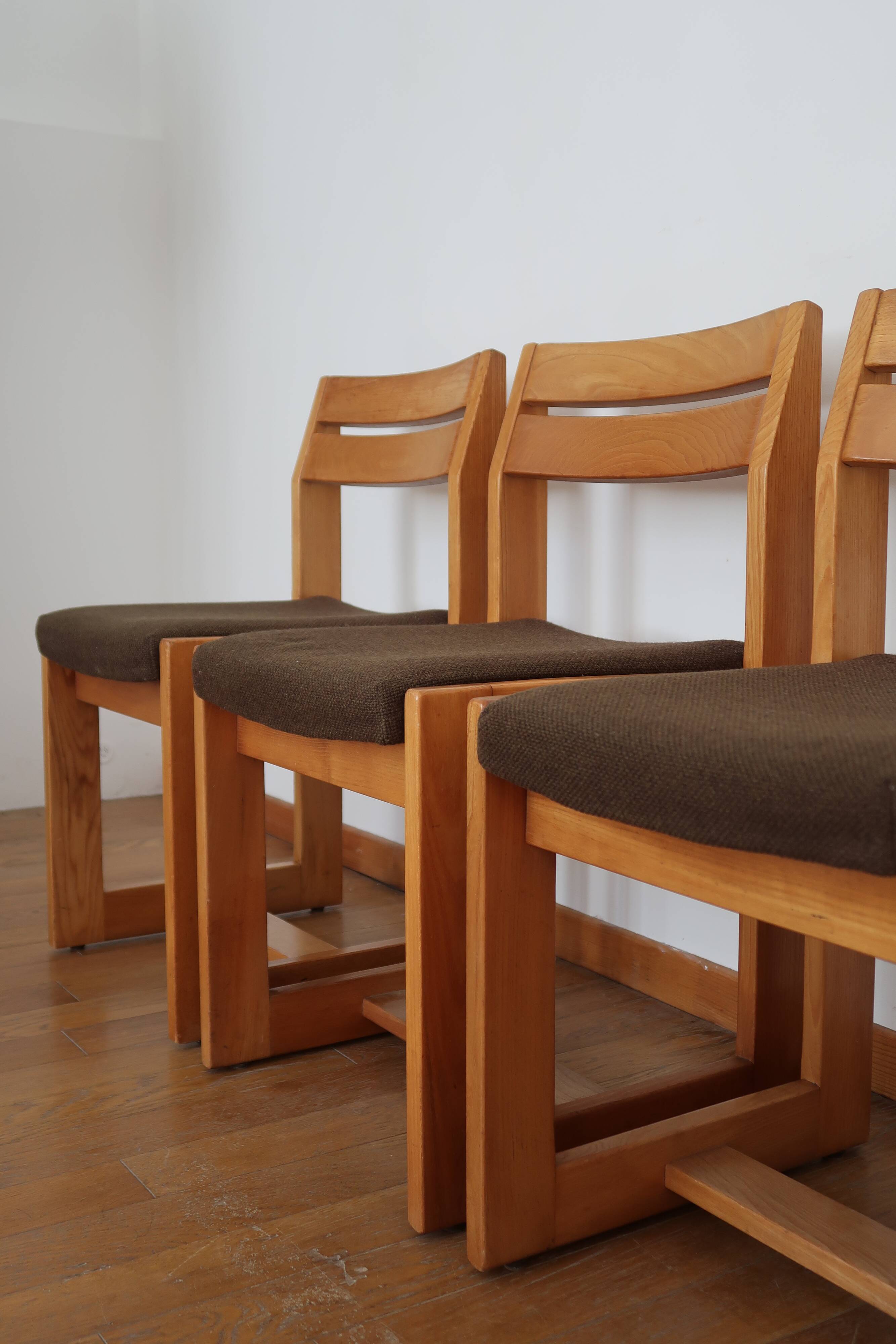 4 chairs sleigh Maison Regain