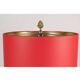 1960s table lamp in brass and red resin