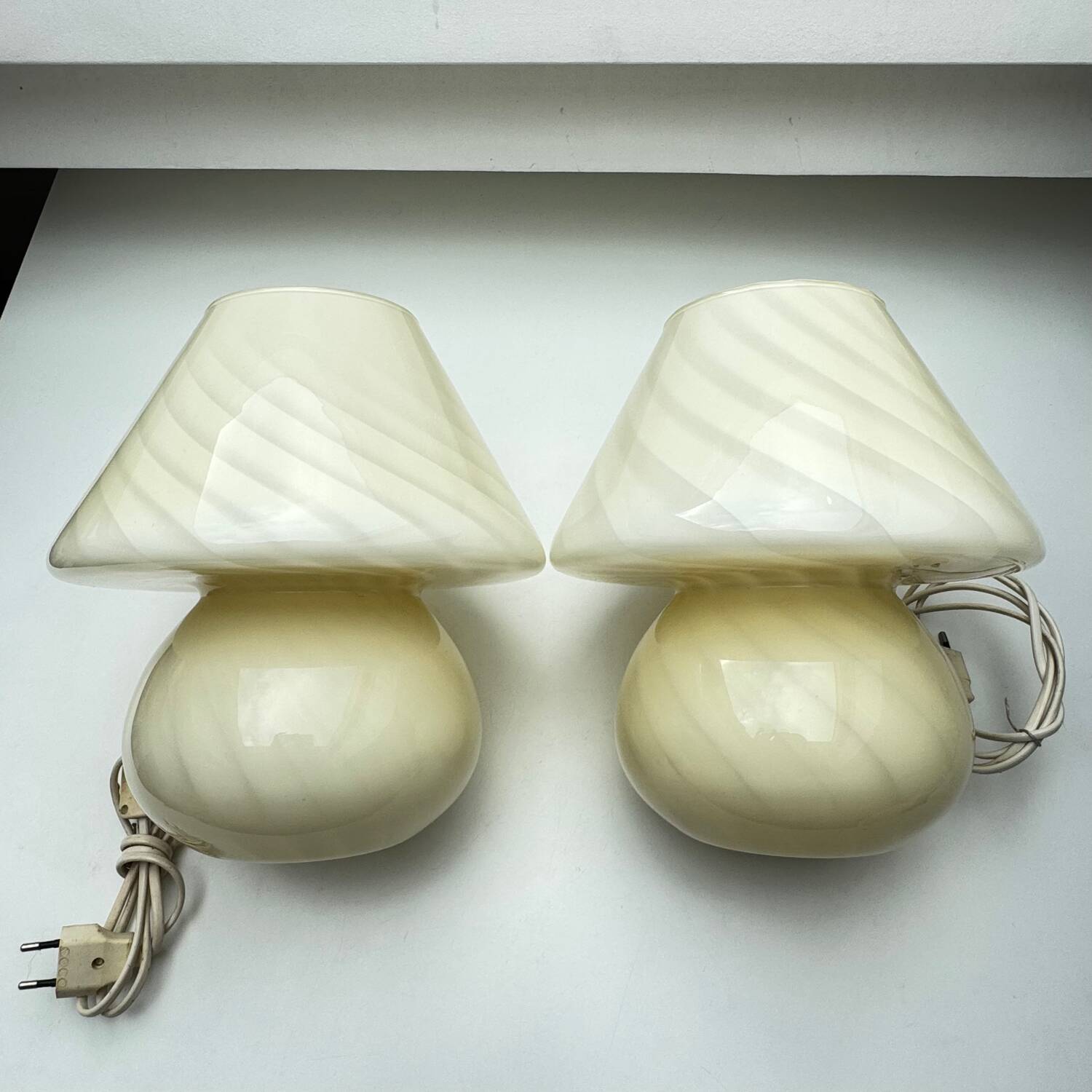 Lampes de table champignon Vetri Venini Murano