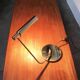 Mid-century minimalist brass table lamp by Rosemarie & Rico Baltensweiler for Baltensweiler.