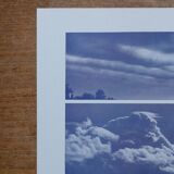 Original lithograph on clouds