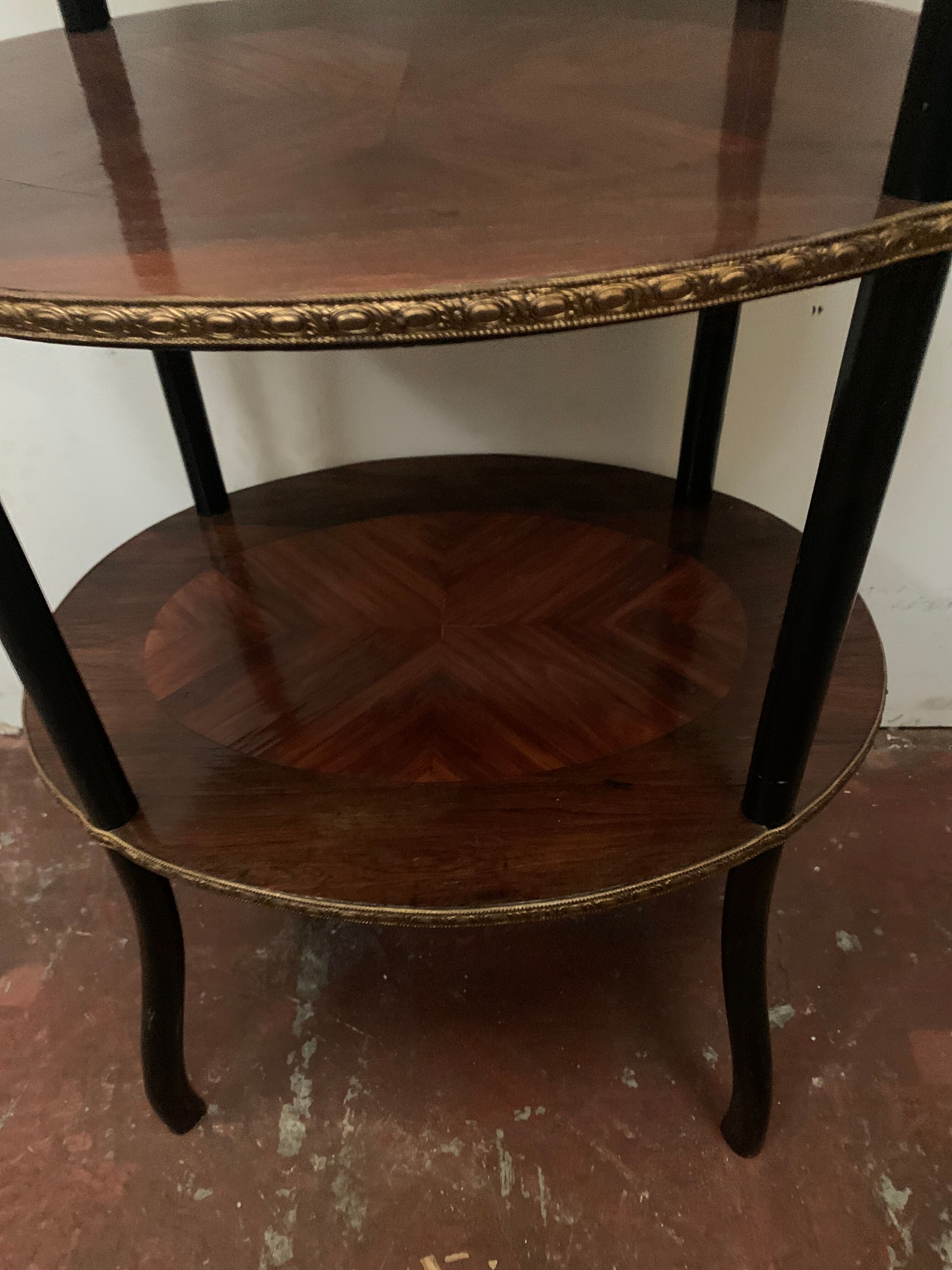 Saddle Napoleon III has three trays in marquetry XX century