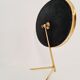 Mid century vanity brass  table mirror von vereinigte werkstätten münchen germany 1960s