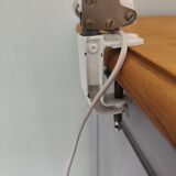 White articulated desk lamp