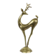 Large vintage brass deer statue sculpture art deco style christmas
