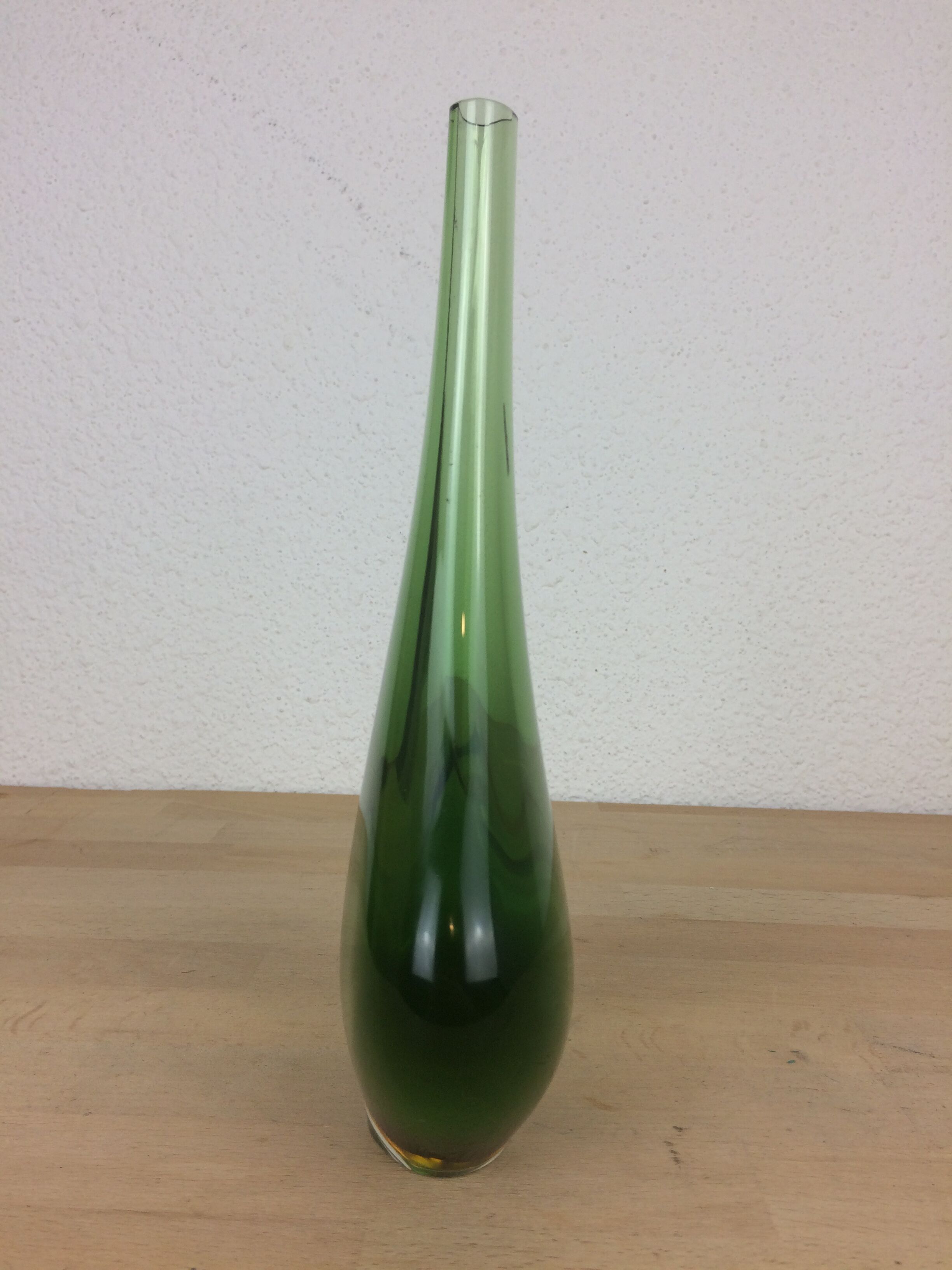Scandinavian glass vase Nils Landberg for Orrefors