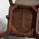 Pair of wooden bridge armchairs