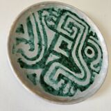 Vintage ceramic plate, 60s design