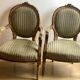 Pair of Louis XVI style armchairs