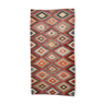 Tapis kilim à motif géométrique 275x141 cm
