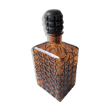 Vintage amber glass carafe