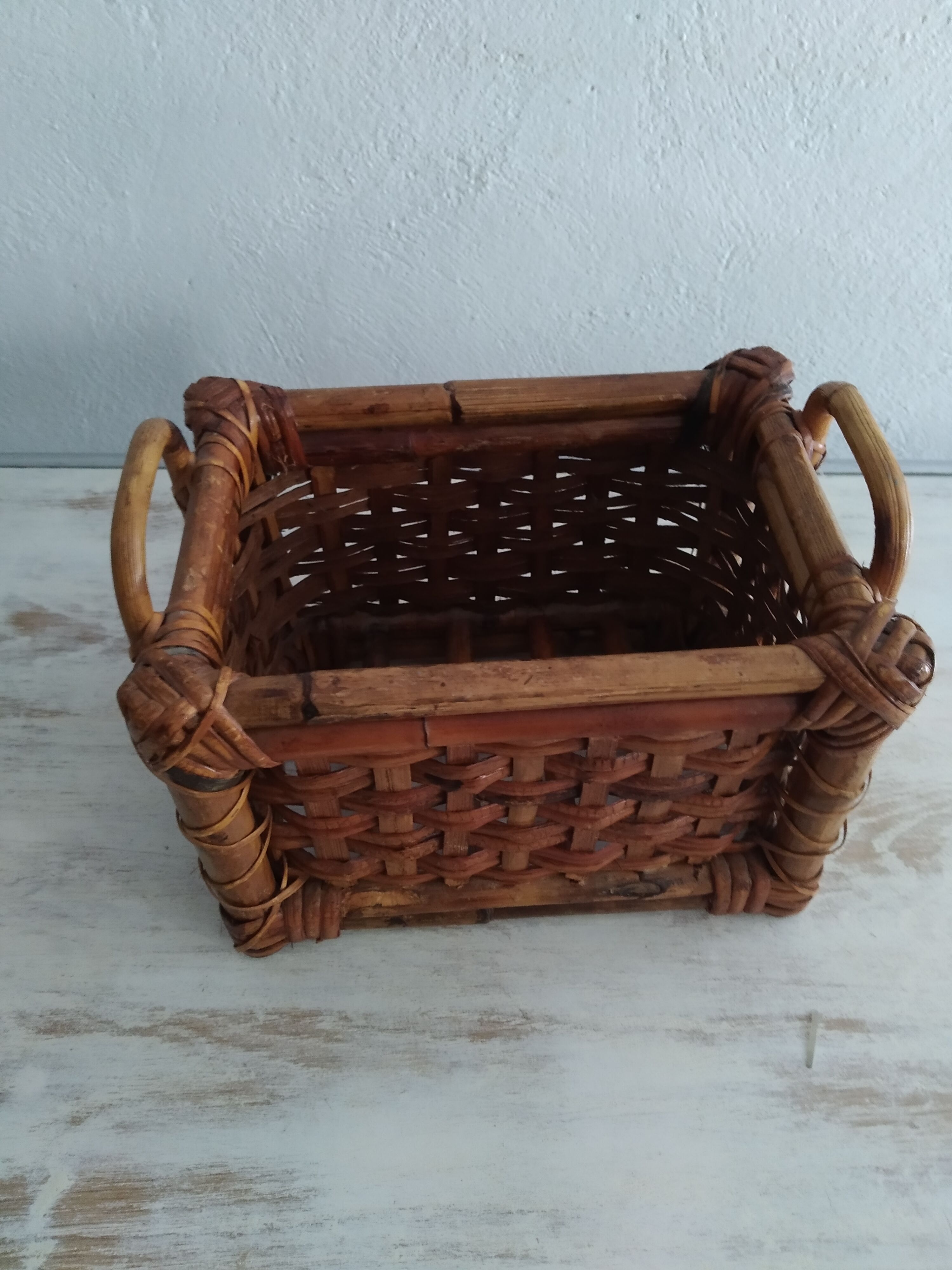 Bamboo storage basket