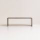 Table basse en acier inoxydable brossé