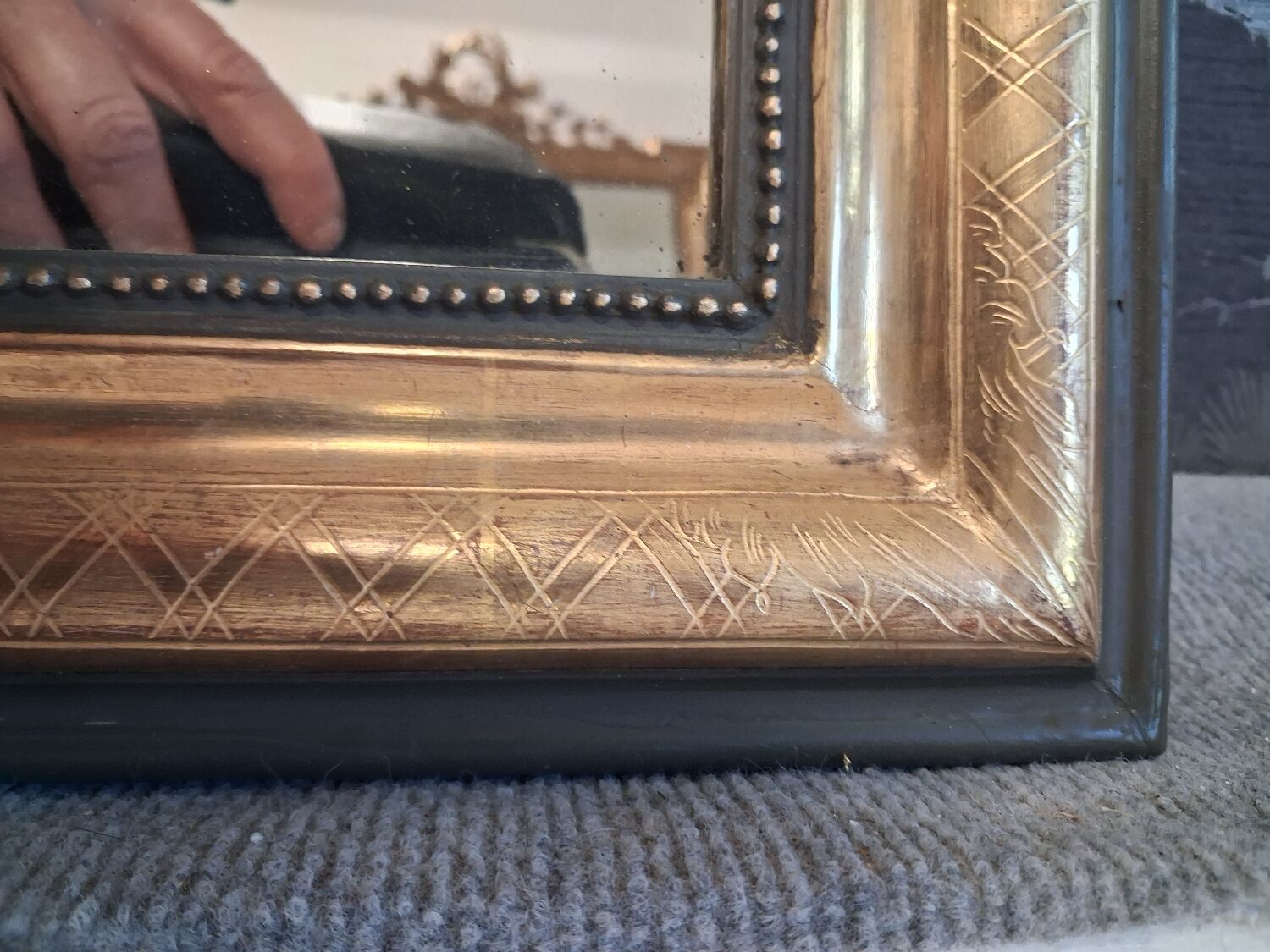Mirror from the Louis Philippe period 67x51