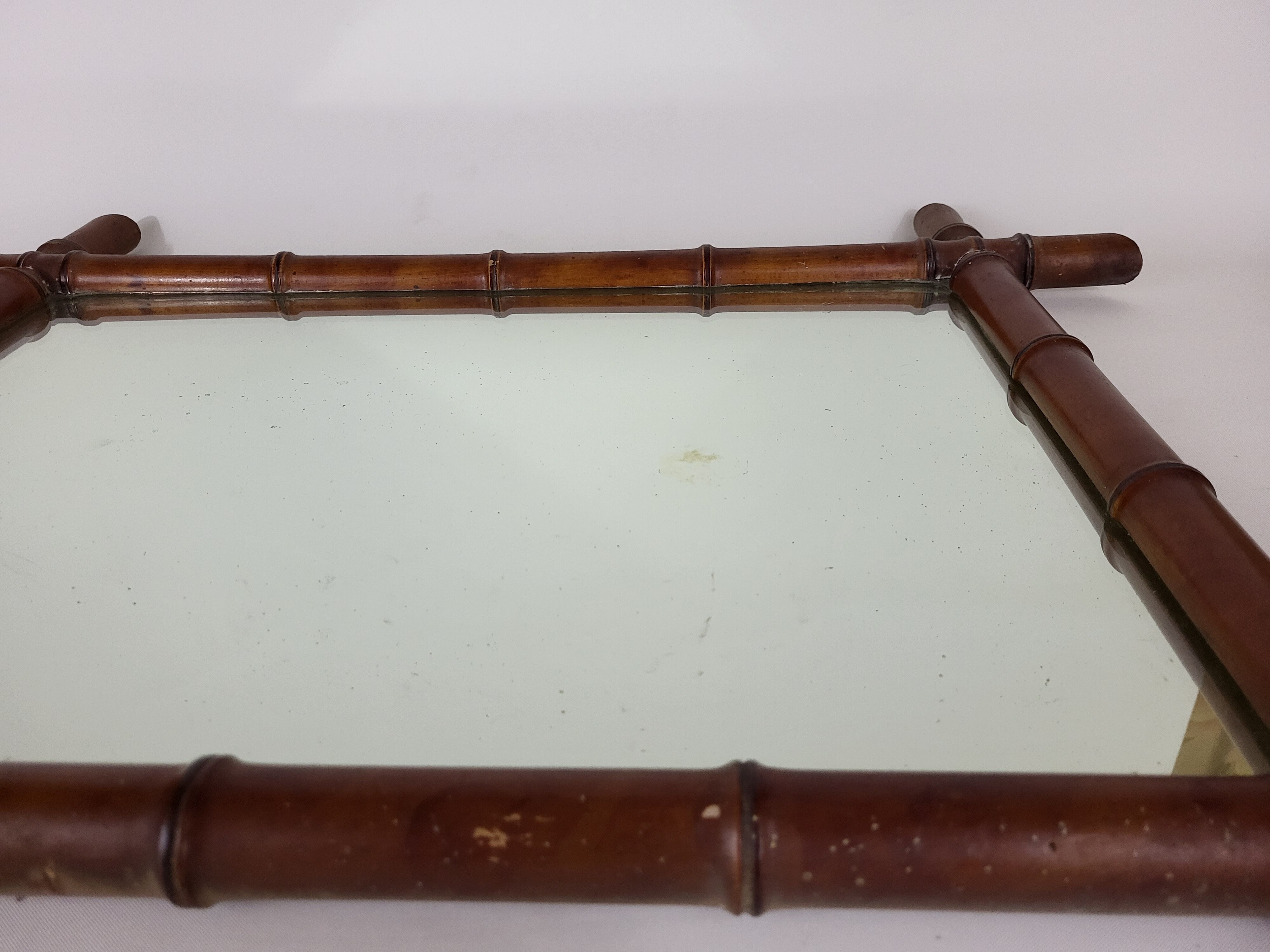 Bamboo mirror 1900 - 58*73 cm