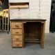 Vintage patinated oak desk