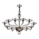 Contemporary Smoked Glass Chandelier