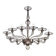 Contemporary Smoked Glass Chandelier