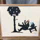 Marimag 20th century: original humorous ink paintings signed circa 1950