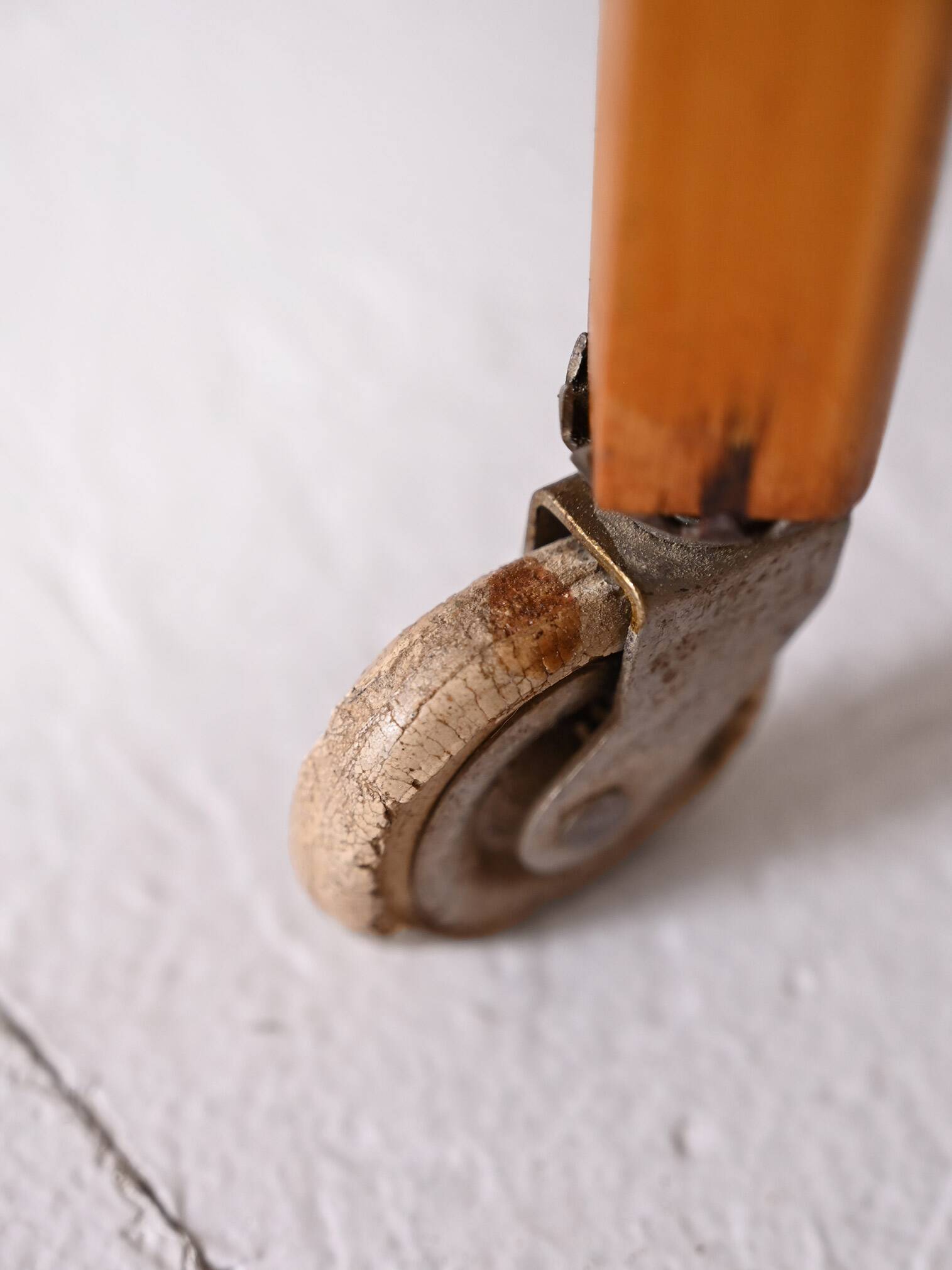 Vintage wooden and glass serving trolley