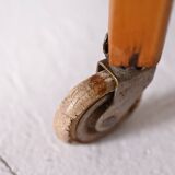 Vintage wooden and glass serving trolley