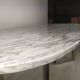 Table design marbre 6 chaises 1970