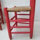 6 chaises paillées Vintage