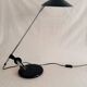 Lampe vintage postmoderne Aluminor noir et argenté