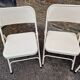 Set of 4 folding metal chairs from the 80s/90s.