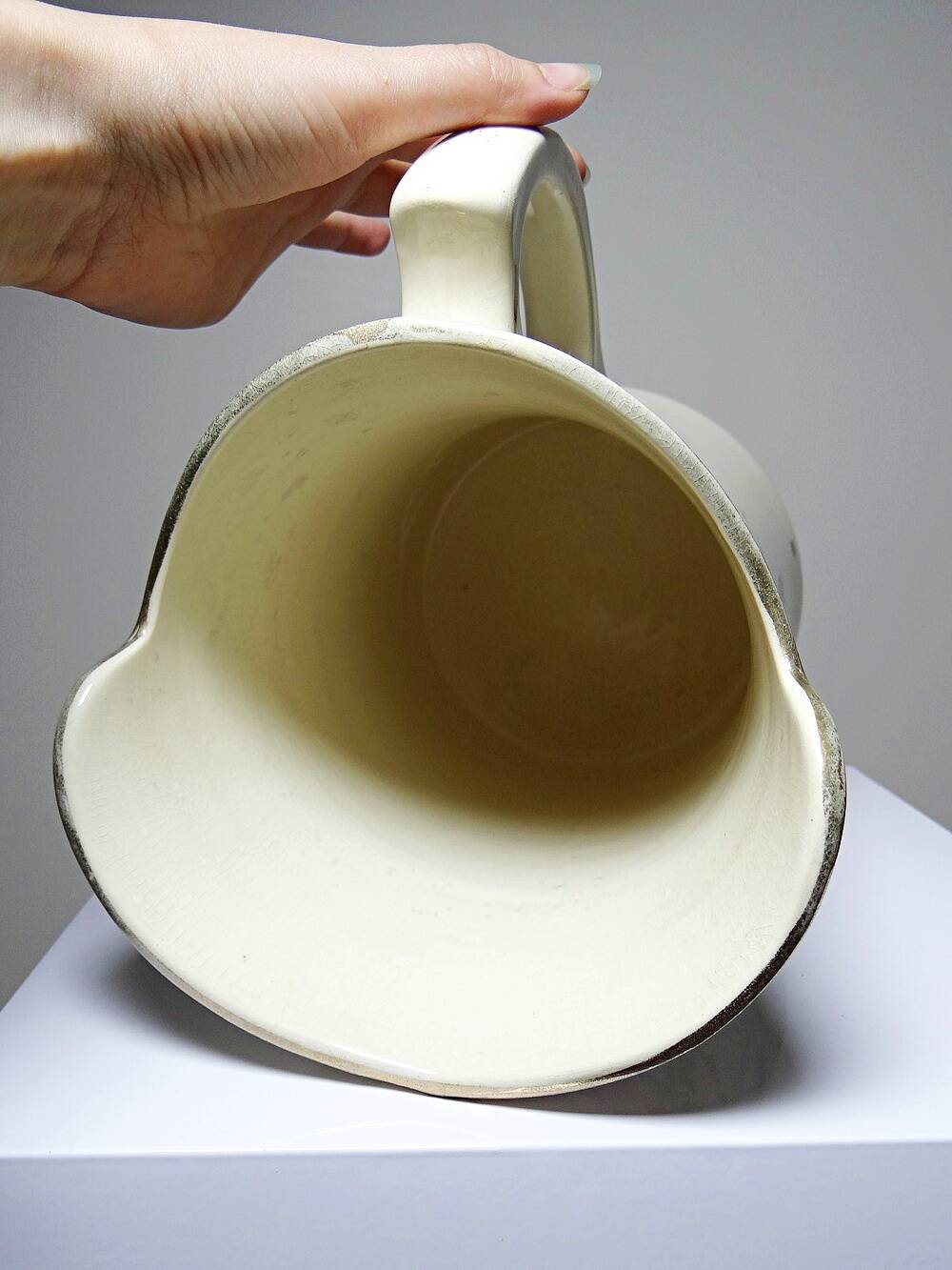 Large old earthenware toilet jug from Hamage Moulin des Loups